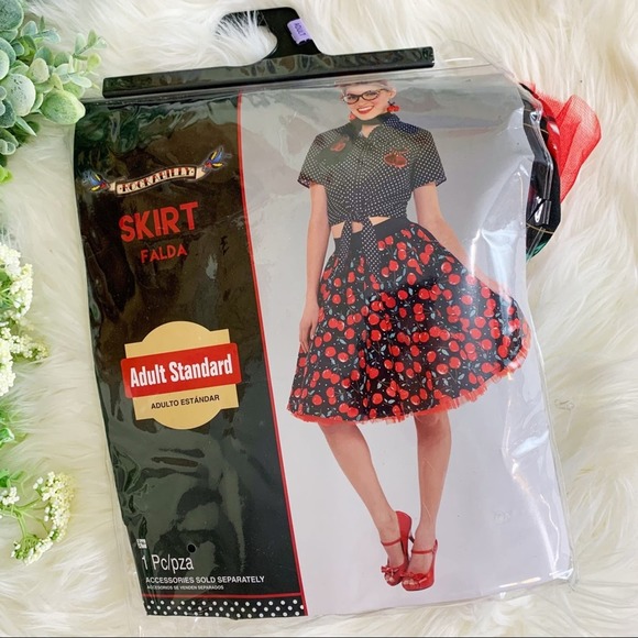 Rockabilly 50’s Cherry Pin-up Skirt - Picture 5 of 10